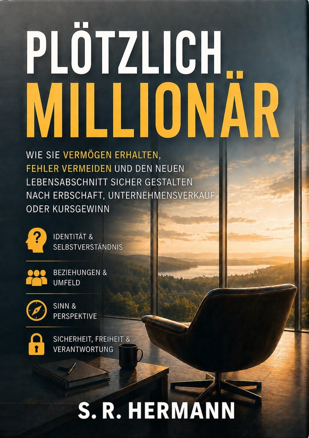 Buchcover „Plötzlich Millionär“, vergrößert