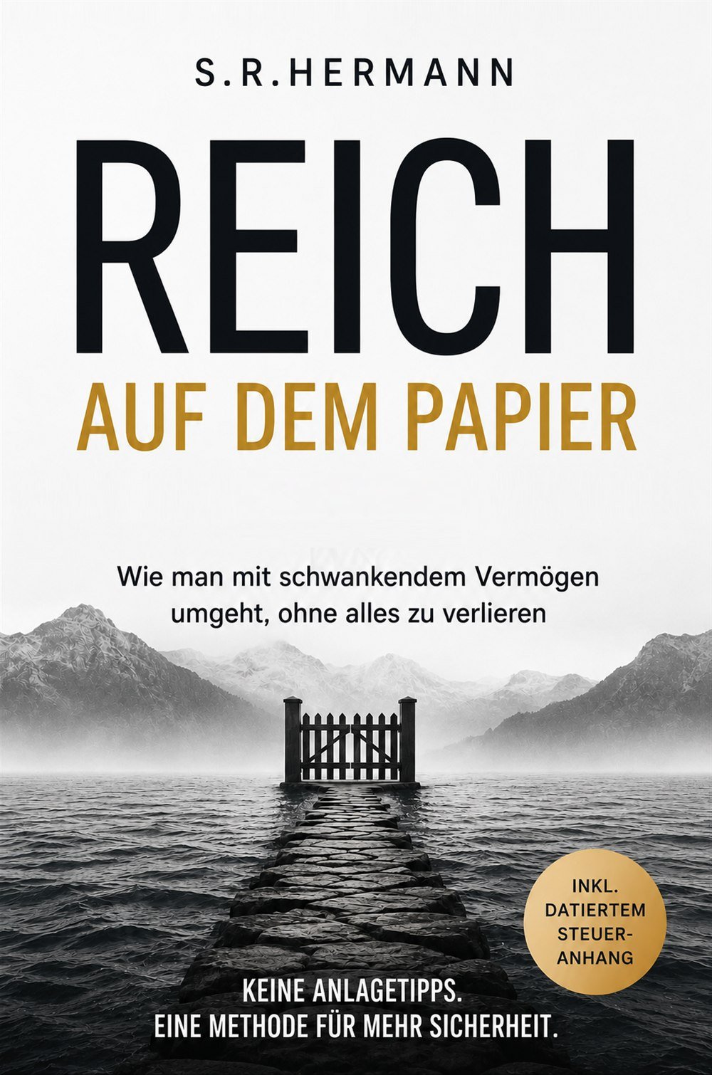 Buchcover „Reich auf dem Papier“, vergrößert